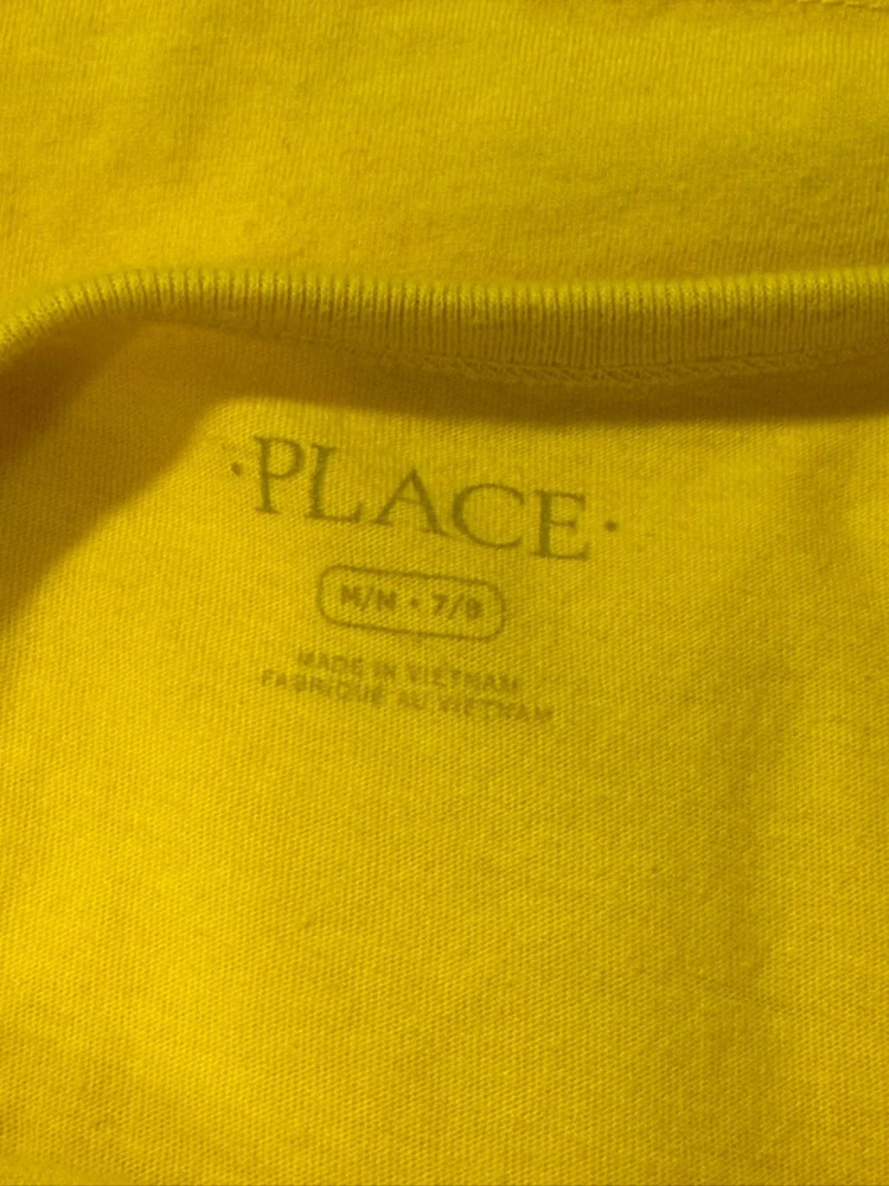 The Children’s Place Yellow Graphic Short Sleeve Shirt- Boys Size M (7/8)